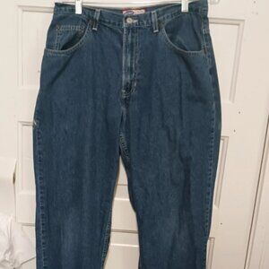 Womans Old Navy Distressed Blue Jeans size 14 Long/Tall